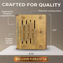Project Genius: True Genius - Caesar's Codex, Wood Brainteaser Puzzle, Based on Ancient Artifacts, Play and Then Display, For Ages 14 and up — 5