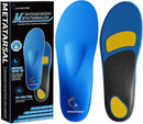 Orthotic Insoles with Metatarsal Pads, Plantar Fasciitis Arch Support Inserts for Metatarsalgia, Morton's Neuroma, Ball of Foot Pain Relief, Man Women Insoles for Standing All Day-F - Ax01-met（blue） — 1