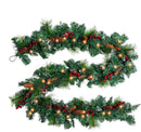 9ft Pre-Lit Artificial Christmas Garland with Lights & Pine Cones — 1