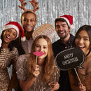 2 Pack Silver Foil Curtain Party Streamers Metallic Tinsel Foil Fringe Photo Booth Backdrop for Birthday Wedding Engagement Baby Shower Bachelorette Christmas Holiday Celebration Party Decorations | 2 Pcs — 4