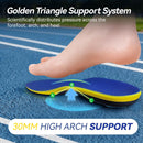 Heavy Duty Support Pain Relief Orthotics - 230+ lbs Plantar Fasciitis Insoles, Medium Arch Support Insoles Men Women, Flat Feet Orthotic Insert, Work Boot Shoe Insoles - Shock Absorption Every Step(M) - Blue — 3