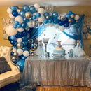 Blue Silver Balloons for Boys, 60PCS Thick Retirement Birthday Balloon Men | Navy Blue Silver — 4