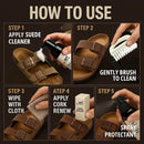Eagle Sandal & Clog Care Kit – Compatible with Birkenstock – Suede Cleaner & Conditioner, Protector, Cork Renew, Brush, Eraser & Microfiber Cloth – 6-Piece Complete Shoe Cleaning Set — 3
