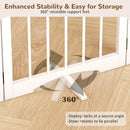 Free Standing Dog Gate Indoor, Foldable Dog Gate for Stairs Doorways — 3