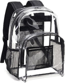 Vorspack Clear Backpack for School, Heavy Duty See Through Bookbag, Black | Large — 1