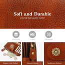 Wallet Women,RFID Blocking Leather Womens Wallet Bifold Compact Card Holder Small Wallet for Women with Removable ID Window Brown — 8