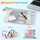 Umriox 24 Pack A4 Mesh Zipper Pouch Bags, Document File Organizer Storage — 4