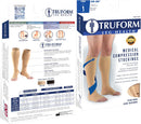 Truform 20-30 mmHg Compression Stockings for Men and Women, Knee High Length, Open Toe | Black | 3X-Large (1 Pair) | Classic Knit — 3