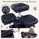 Globlazer Big XXL Cat Tower for Indoor Multiple Cats, F80, Dark Grey — 2