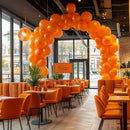 RUBFAC 135pcs Orange Balloons Different Sizes 18 12 10 5 Inches, Burnt Orange Fall Balloon Arch Kit Garland for Halloween Party Thanksgiving Baby Shower Birthday Decoration — 5