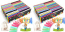 SMALL FISH 280PCS Sidewalk Chalks in 24 Colors: Washable Jumbo Chalk for Kids Toddlers (Pack of 2) | 4x1 inch (Pack of 2) — 1