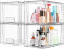 Vtopmart 4 Pack Large Stackable Storage Drawers, Clear