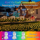 LitHome 204 LED Christmas Net Lights Outdoor Connectable, 9.8FT x 6.6FT — 6