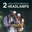 Energizer LED Headlamp PRO (2-Pack), IPX4 Water Resistant Head Light — 2