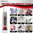 INSOIA Bedazzling Glue B7000 Clear, 10 x 15ml Precision Tip — 4