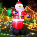 8 FT Christmas Inflatables Santa Claus Outdoor Decorations, Blow Up Santa Claus with Gifts Bag, Big Santa Carrying Presents Sack, Built-in LED Light, Xmas Outside Decor for Front Back Yard Garden Lawn — 1