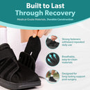 BraceAbility Closed Toe Medical Walking Shoe - Lightweight Broken Toe Cast Boot, Fractured Foot Brace for Metatarsal Stress Fracture, Post-op Bunion, Hammertoe Surgery Recovery - For Men or Women (M) — 8