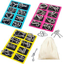 Metal Wire Puzzle Set of 24 with Pouch — 1