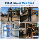 Insoles Men, 4D Cloud Insoles for Men Women with Memory Foam, US M 9-12.5 — 2