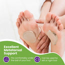 Gel Ball of Foot Cushions - Reusable Clear Gel Metatarsal Pads - 1/4" Thick 2
