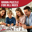 26 Pcs Brain Teaser Puzzles Set for Adult Kid, Metal Puzzle IQ Game — 5