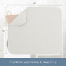 S&T INC. Dish Drying Mat, 16" x 18", Large, Cream