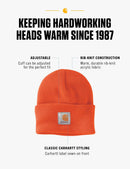 Carhartt Men's Iconic A18 Watch Cap Beanie - Brite Orange — 2