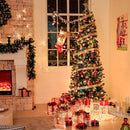 Hykolity 7.5 ft Slim Prelit Christmas Tree with Pine Needle — 7