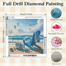 Beach 5D Diamond Painting Kit for Adults, Ocean Scene Diamond Art Kits | KM1226-1 — 5