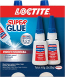 Loctite Super Glue Professional Liquid, Clear, 0.7 fl oz Bottle, 2 Pack - Superglue for Plastic, Wood, Metal, Crafts… — 2