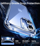 Mkeke Compatible with iPhone 17 Case Clear [Not-Yellowing] [Military-Grade Drop Protection] Shockproof Protective Phone Bumper 6.3 inch — 3