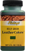 Fiebing's LeatherColors (4 Fl Oz, Kelly Green) - Leather Dye for Leather - Water-Based, Non-Flammable Formula - Permanent & Penetrating Color for Shoes, Boots, Furniture - Safe for Institution Use — 1