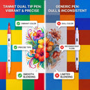 TANMIT 36 Dual-Tip Brush Pens, Art Markers for Adult Coloring Books | 36 Dual Pens — 4