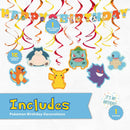 Pokemon Birthday Decorations Party Supplies - Happy Birthday Banner, Swirls — 3