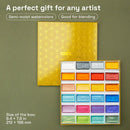 ARTISTRO Professional Metallic Watercolor Paint Set for Adults - 24 Pigment-Rich Colors, XL Pans, ASTM-I Lightfastness, High Tinting Strength Watercolor Set for Professionals made by professionals | 24 Metallic Colors — 2