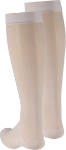 Truform Sheer Compression Stockings, 15-20 mmHg, Women's Knee High Length, 20 Denier, Ivory, Small | Small (1 Pair) — 7