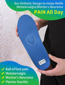 Trustfeet Heavy Duty Support Metatarsal Pain Relief Insoles for Metatarsalgia,Morton's Neuroma,Ball of Foot Pain Relief,Plantar Fasciitis,Arch Support Orthotics Shoe Inserts for Man Women - Blue — 5