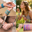 7200PCS 6mm Glass Beads Bracelet Making Kit, 144 Colors Assorted Crystal Beads for Bracelets and Jewelry Making,… — 6