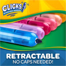 Crayola Clicks Retractable Tip Markers (10ct), Washable Cone Tip Art Marker Set, Cute Aesthetic School Supplies, Classroom Must Haves, Ages 3+ | Classic | Click Retractable Marker — 8