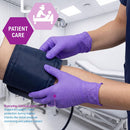 MedPride Powder-Free Nitrile Exam Gloves, Iris Blue, Medium, Box/100 — 3