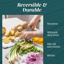 Cutting Boards for Kitchen - BPA-Free Chopping Board - Different Sizes & Non Slip Handles - Reversible, Large… — 2