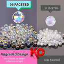 Crystal Glass Beads for Jewelry Making, 80 Pcs Faceted Beads, 10 mm, AB — 4