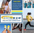 Spring Loaded Shoe Inserts Insoles for Men & Women, Shock Absorbers For Your Feet! - Soleeze Size X Large — 7