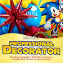 ALL-IN-1 Hedgehog Balloon Arch Kit with BONUS Rings & Starburst Balloons - Red Blue Yellow Balloons Garland for Cartoon Hedgehog Birthday Party Decorations & Party Supplies - Somic Party Decorations S | Red, Blue, Yellow, Light Blue — 8
