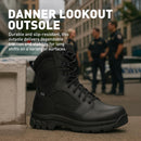 Danner mens Lookout Side-zip 8" BlackMilitary & Tactical Boot — 3