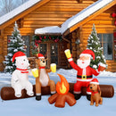 Alupssuc 8FT Christmas Inflatable Outdoor Decoration with Built-in LEDs Lights, Blow-Up Santa Claus, Bear and Deer Keeping Warm for Outside/Indoor Xmas for Yard, Garden, Lawn, Party, Holiday Decor — 6