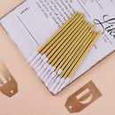 PHD CAKE Gold Long Thin Metallic Birthday Candles, Cake Candles, Birthday Parties, Wedding Decorations, Party Candles, Cake Decorations | 24-Count — 3
