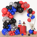 Amandir 153pcs Black Red Blue Balloon Arch Garland Kit Different Sizes | Black Blue — 2