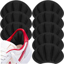 Shoe Heel Inserts, 8 Pcs Mesh Self-Adhesive Heel Cushion Pads for Back of Heel, Heel Cushion Inserts Prevent Shoes Too Big for Women Men, Black — 1