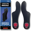 Morton´s Extension Orthotic, Carbon Fiber Rigid Insole - 1 Pair - Morton's Toe, Turf Toe, Hallux Limitus, Hallux Rigidus, Arthritis (W8/M7) — 1